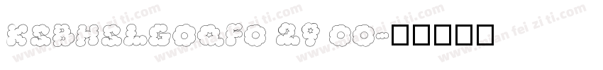 KSBHSLGOQF0 29 00字体转换